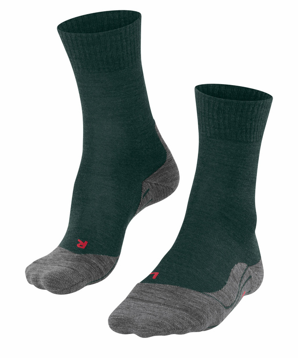 FALKE TK5 Herren Wandersocken, 42-43, Grün, Schurwolle, 16242-738503 günstig online kaufen