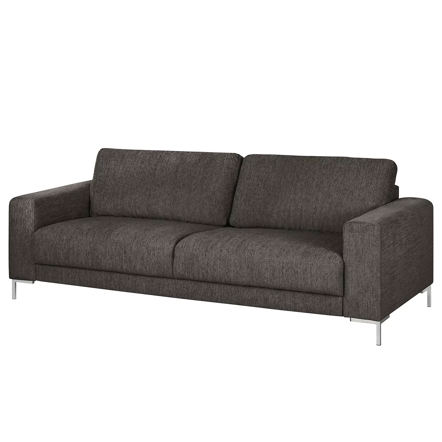 home24 Fredriks Sofa Summer I 3-Sitzer Dunkelgrau Strukturstoff 220x90x90 c günstig online kaufen