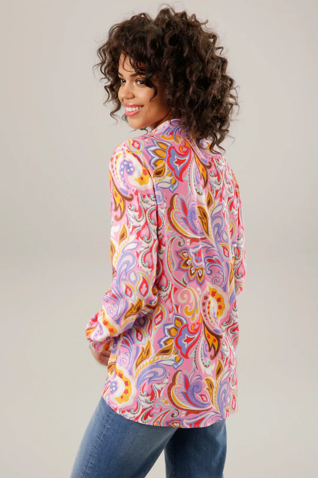 Aniston CASUAL Hemdbluse, graphische Paisley-Muster - jedes Teil ein Unikat günstig online kaufen