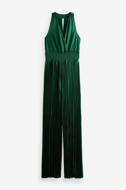 Next Jumpsuit Plissierter Jumpsuit mit Satin-Wickelfront (1-tlg) günstig online kaufen