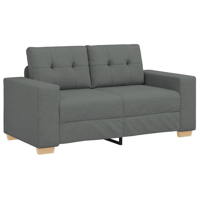 vidaXL Sofa Zweisitzer-Sofa Dunkelgrau 120 cm Stoff günstig online kaufen