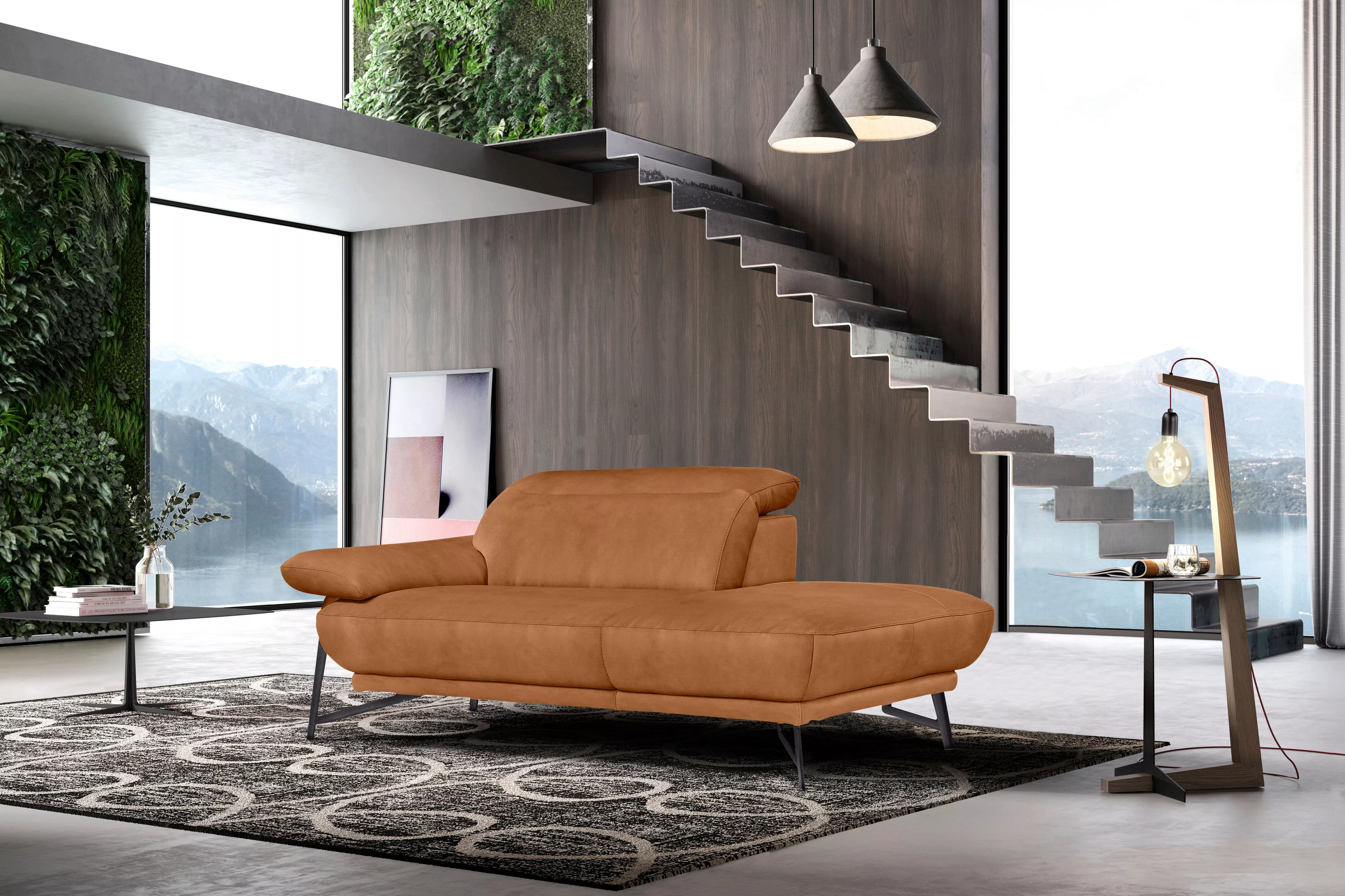 Egoitaliano Ottomane "Anais, Designsofa mit hohem Sitzkomfort, Designfuß", günstig online kaufen