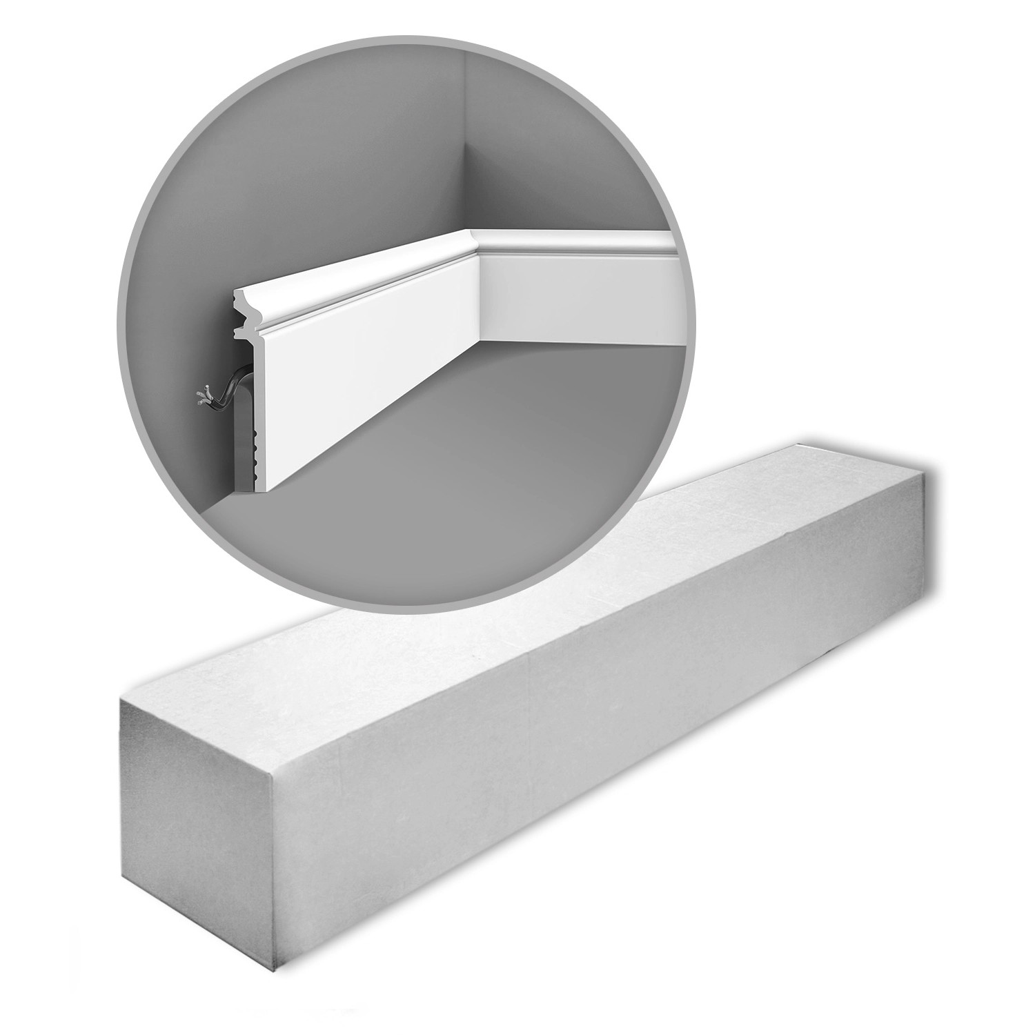 ORAC DECOR SX186-Box LUXXUS Sockelleisten 1 Karton Set mit 16 Stuckleisten günstig online kaufen