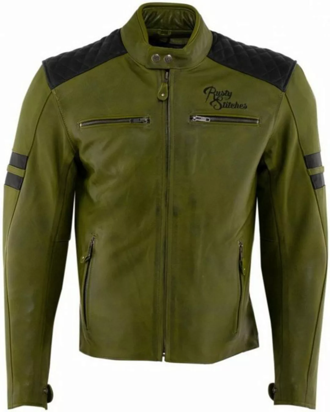 Rusty Stitches Motorradjacke Jari Motorrad Lederjacke günstig online kaufen