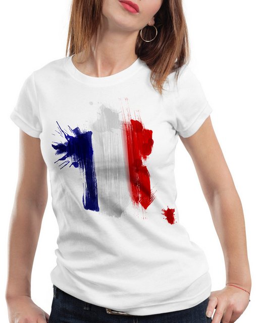 style3 T-Shirt Flagge Frankreich Fußball Sport France WM EM Fahne günstig online kaufen