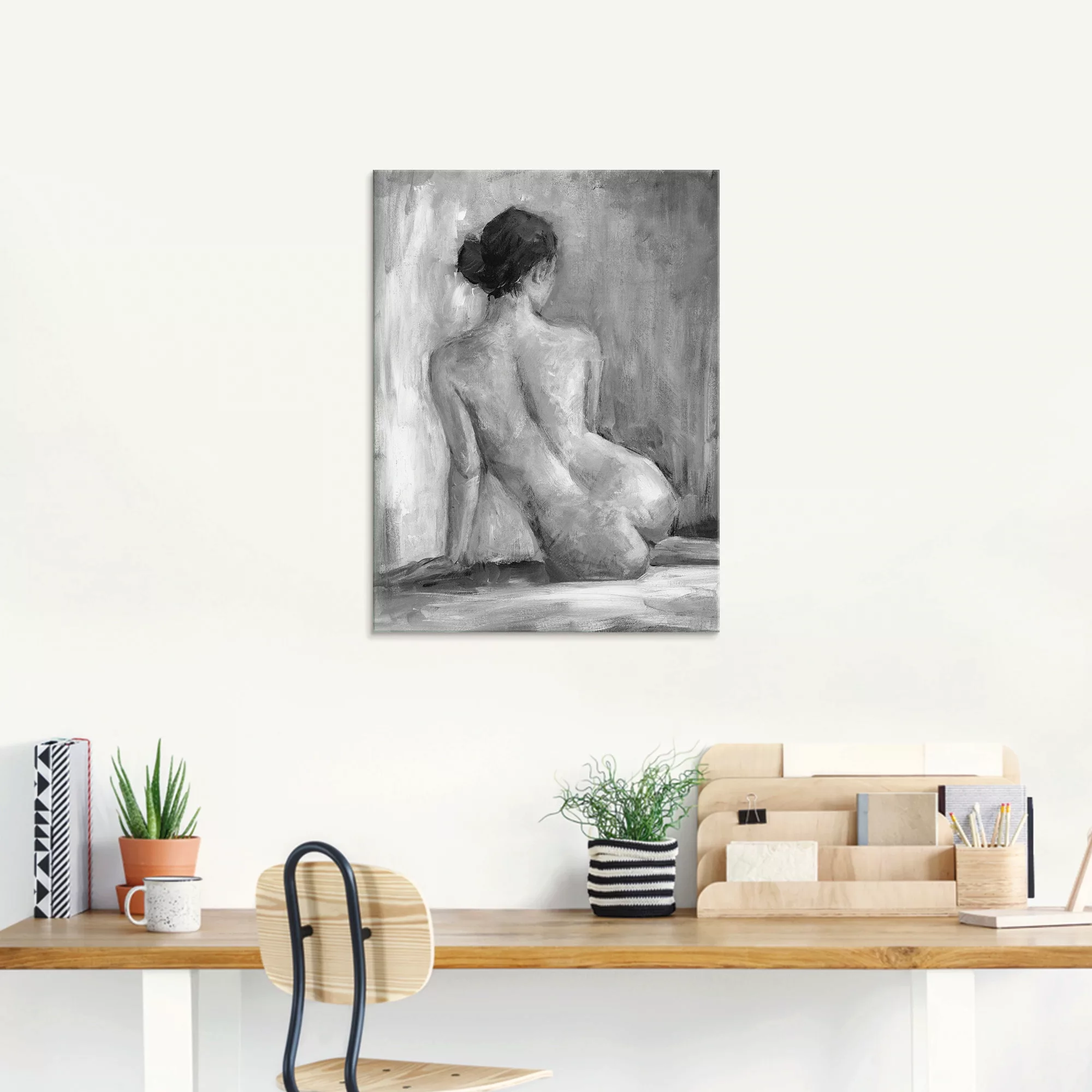Artland Glasbild »Figur in schwarz & weiß I«, Frau, (1 St.), in verschieden günstig online kaufen