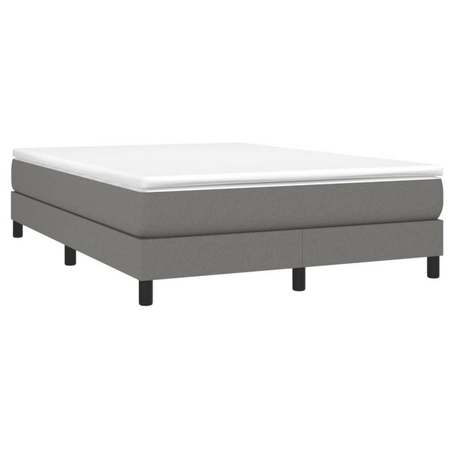 furnicato Bett Boxspringbett mit Matratze Dunkelgrau 160x200 cm Stoff (1-tl günstig online kaufen