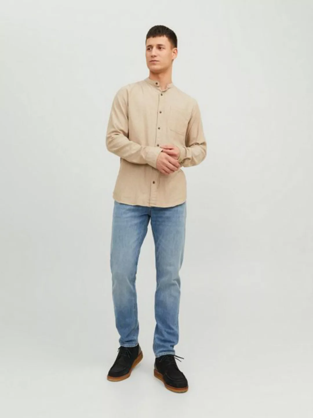 Jack & Jones Langarmhemd JJEBAND MELANGE SHIRT LS SN günstig online kaufen