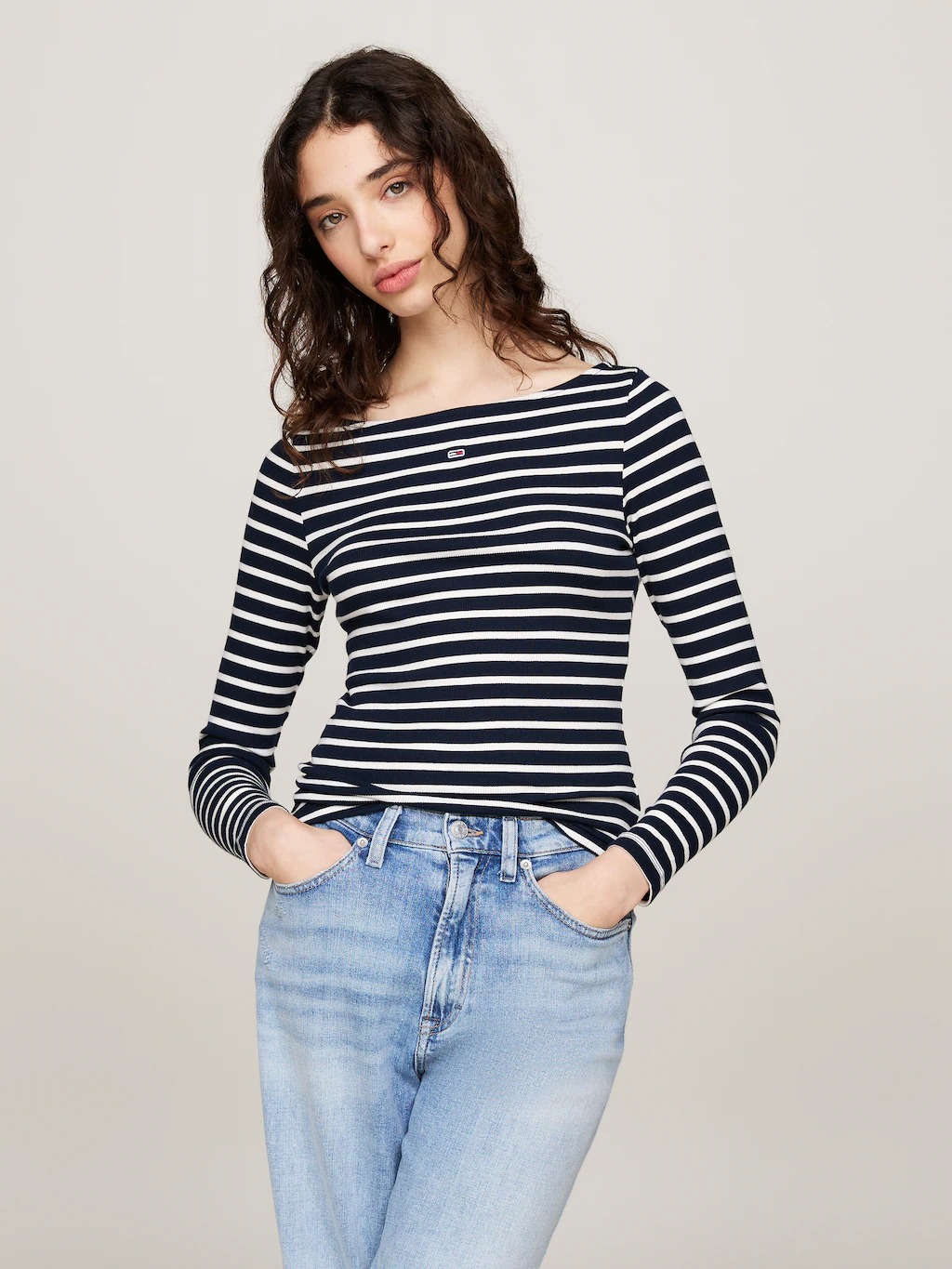 Tommy Jeans Langarmshirt "TJW BRETON STRIPE LS", im Streifendesign günstig online kaufen