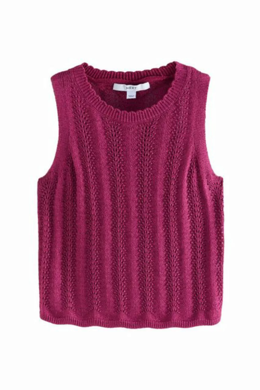 Next Stricktop Glitzerndes Tanktop mit Ziernähten (1-tlg) günstig online kaufen