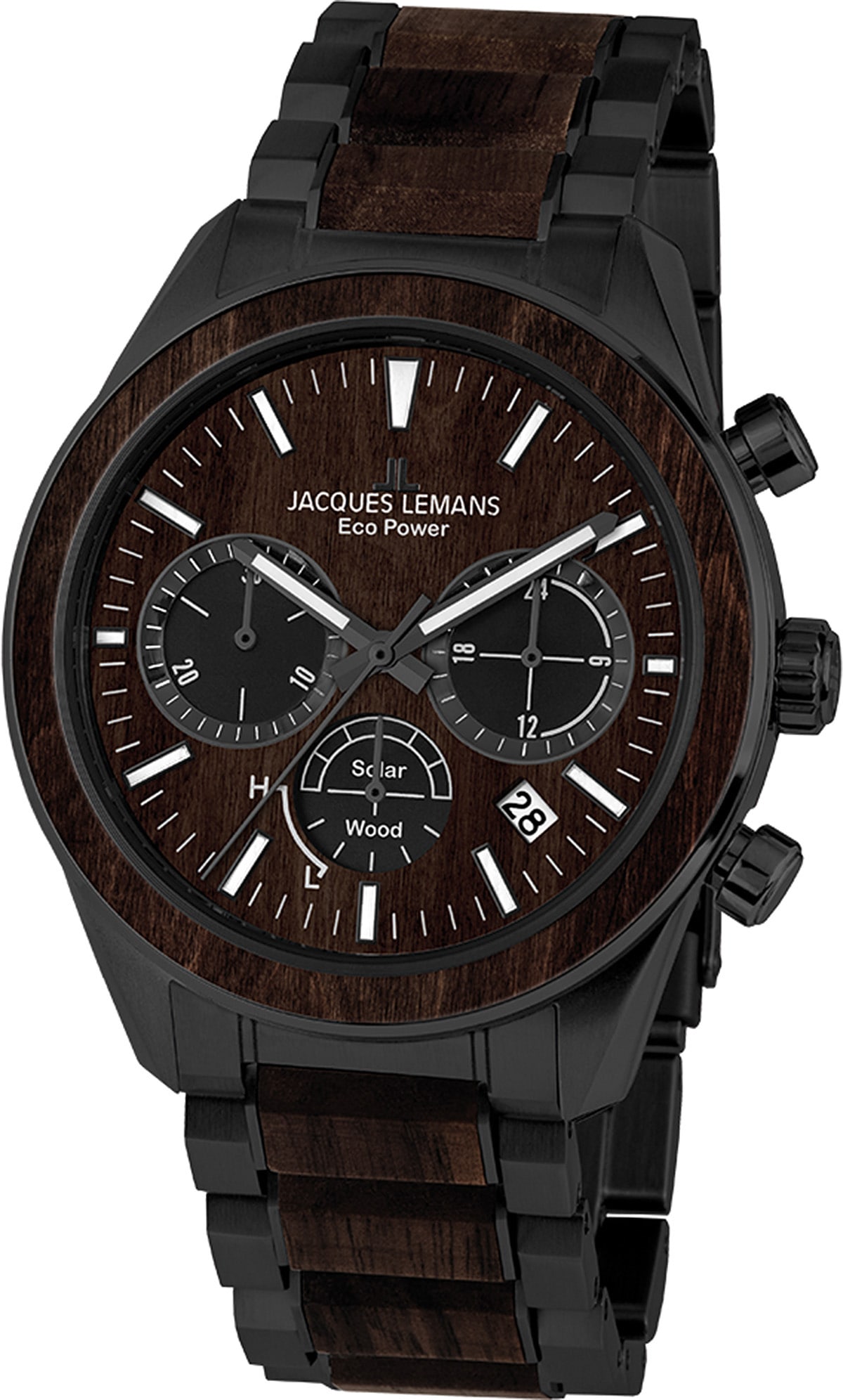 Jacques Lemans Chronograph "Eco Power Solar Wood, 1-2115M" günstig online kaufen