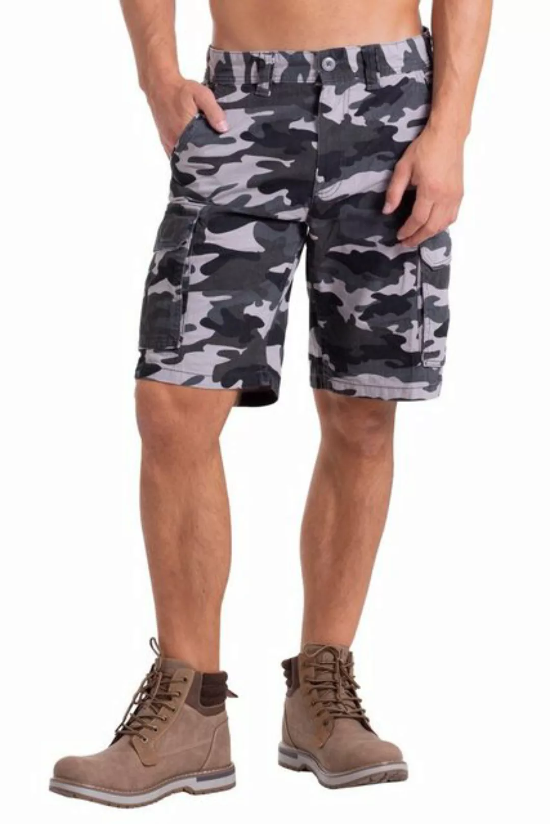 BlauerHafen Cargobermudas Herren Heer Camouflage Cargo Shorts Baumwolle Com günstig online kaufen