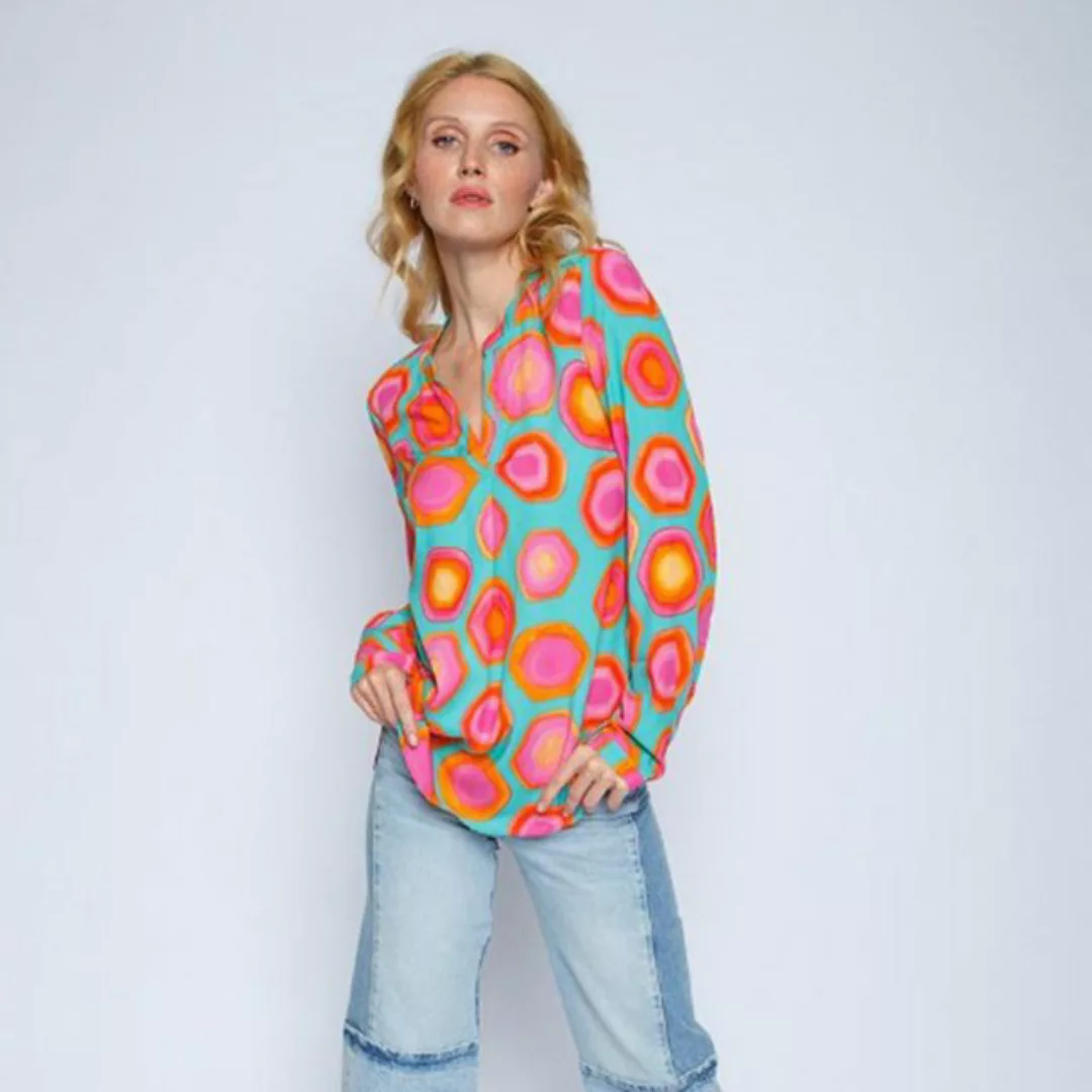 Emily Van Den Bergh Shirtbluse orange pink dots günstig online kaufen