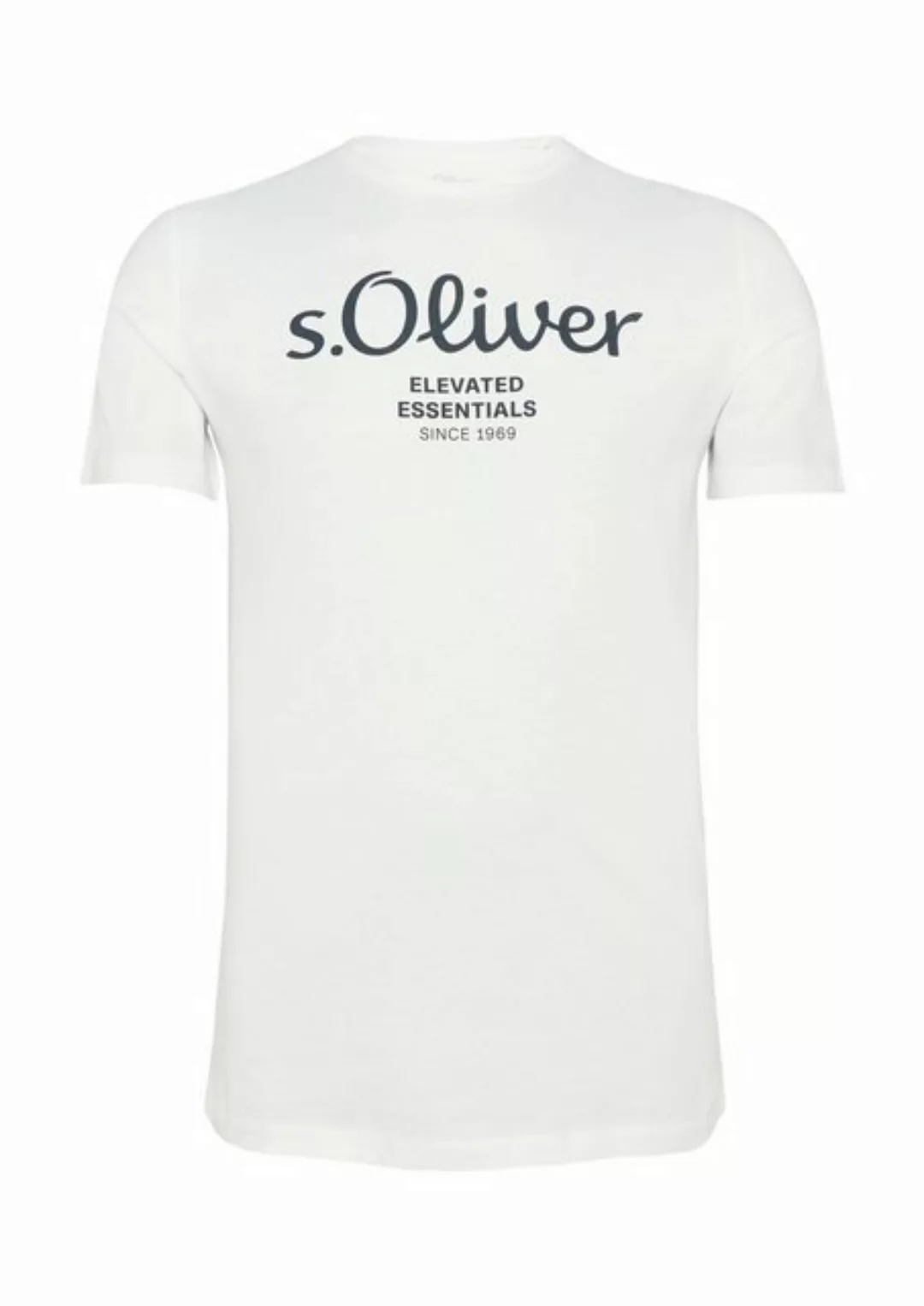 s.Oliver Kurzarmshirt T-Shirt mit Logo-Print günstig online kaufen