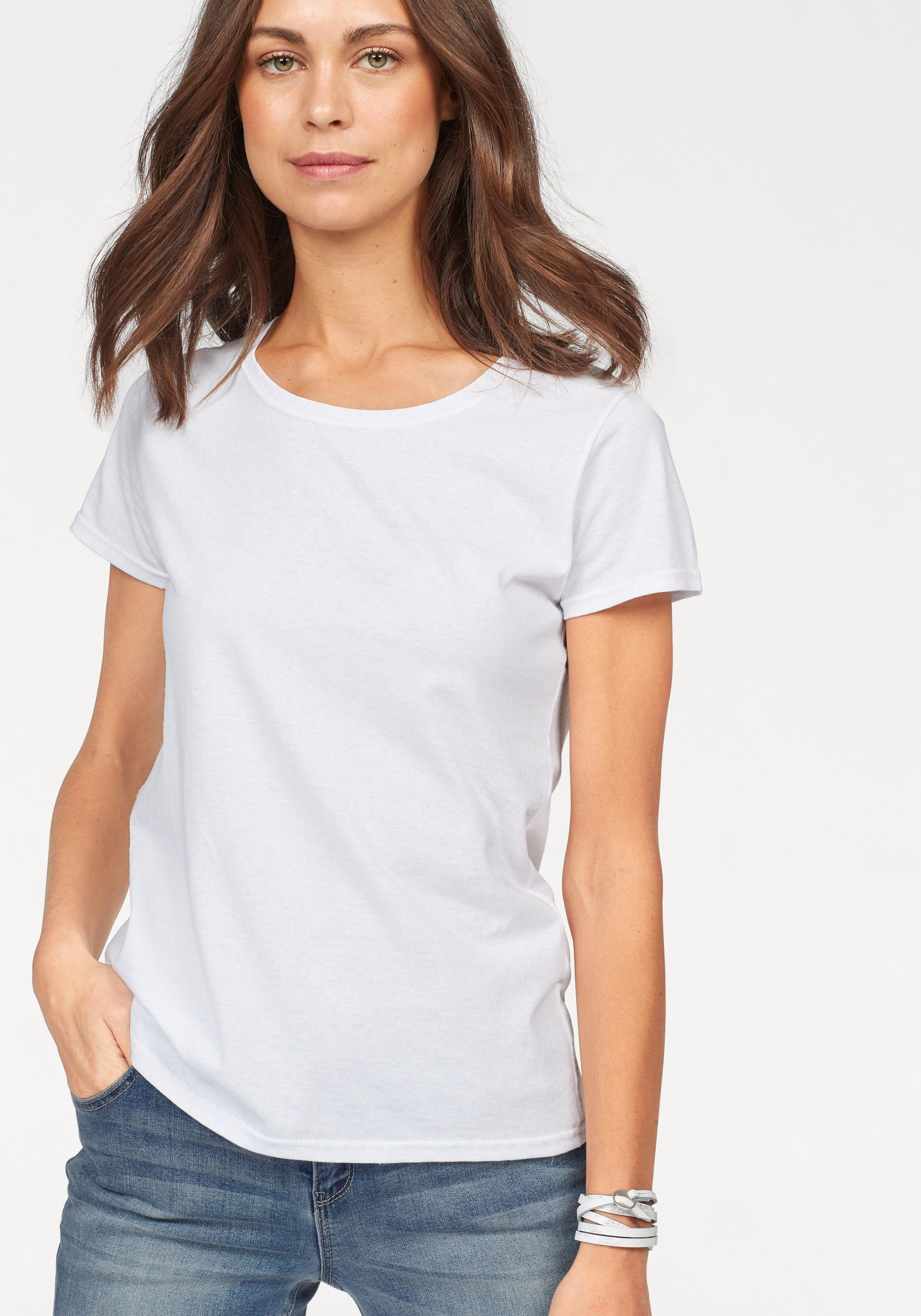 Fruit of the Loom Rundhalsshirt, (Packung, 5 tlg.), original T. LADY-FIT im günstig online kaufen