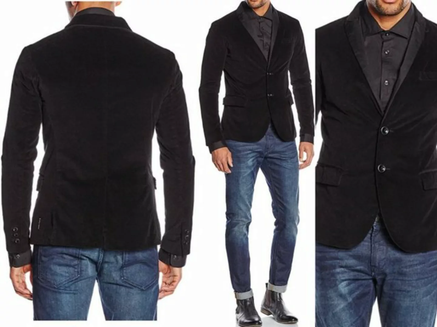 ARMANI JEANS Sakko ARMANI JEANS Single Breasted Samt Blazer Sakko Velvet Ja günstig online kaufen