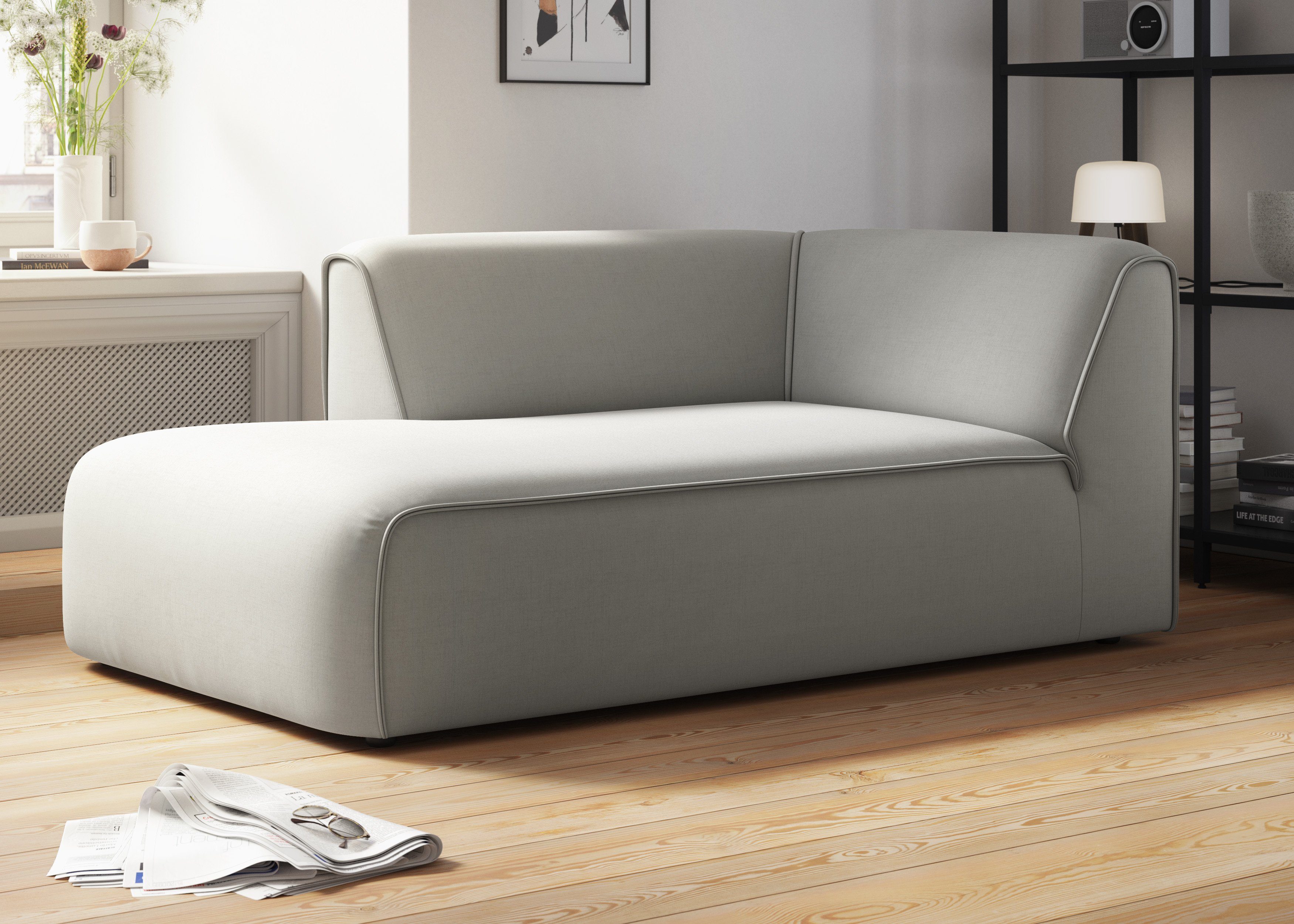 RAUM.ID Ottomane "Merid Chaiselongue, Maße B/T/H: 100/162/70 cm", als Modul günstig online kaufen