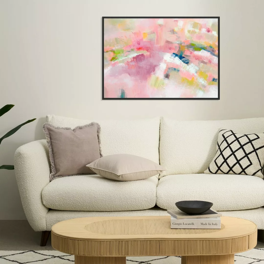 Pink Heather gerahmter Kunstdruck von Kimberly Godfrey (70 x 100 cm) - MADE günstig online kaufen