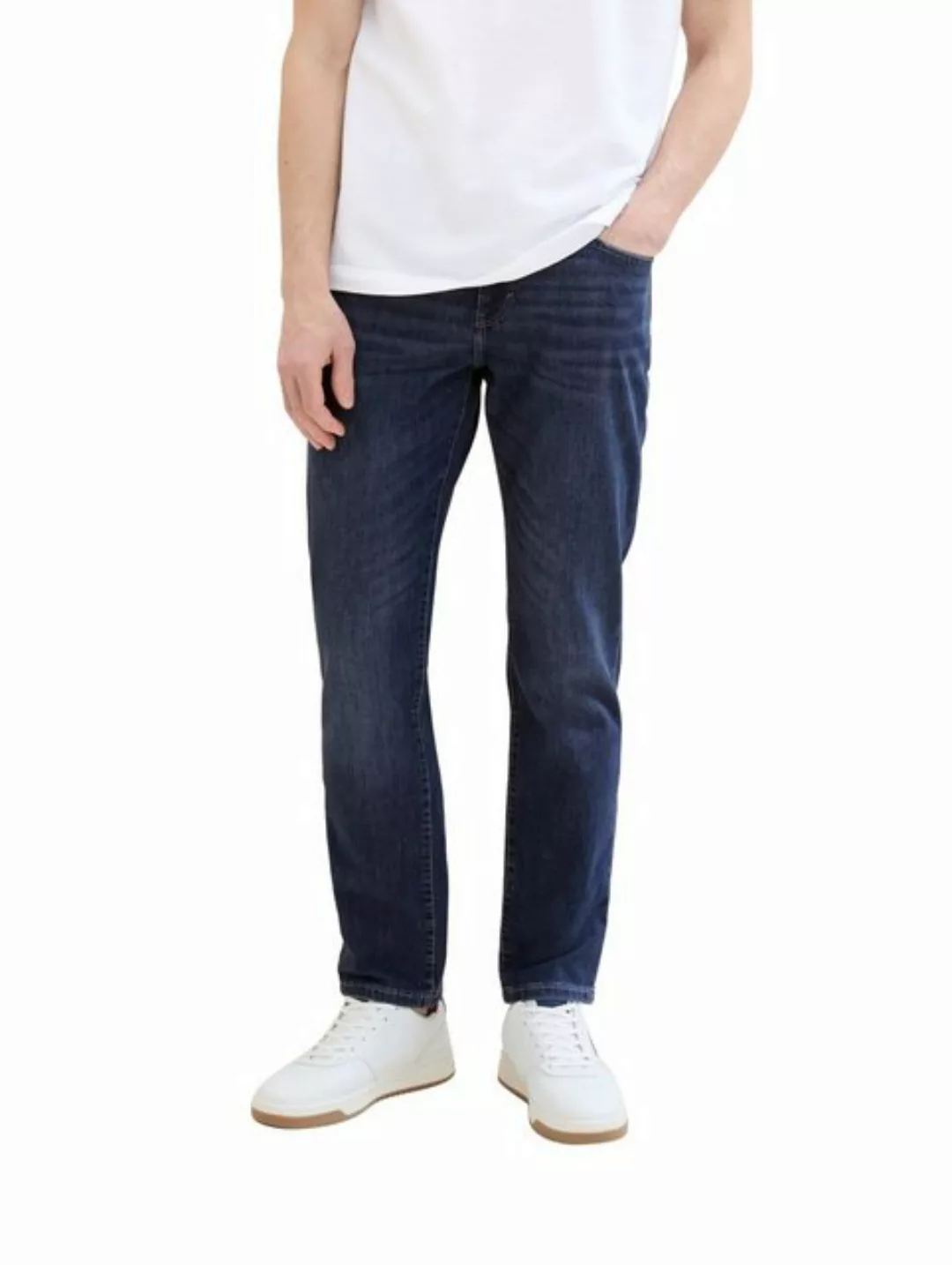 Tom Tailor Herren Jeans JOSH - Slim Fit - Blau - Used Mid Stone Blue Denim günstig online kaufen