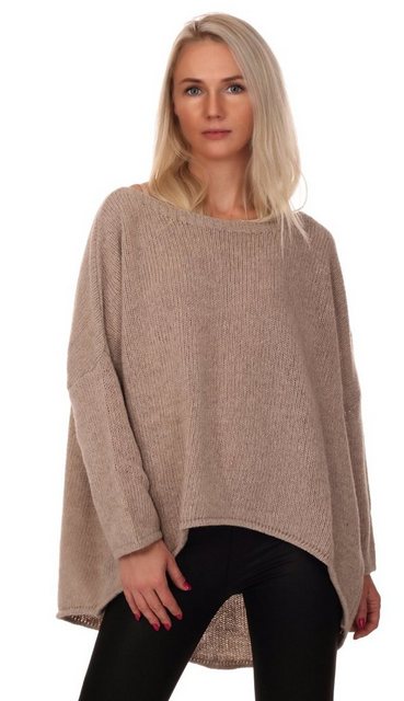 Charis Moda Strickpullover "Adriana" asymmetrischer Schnitt im Oversize Loo günstig online kaufen