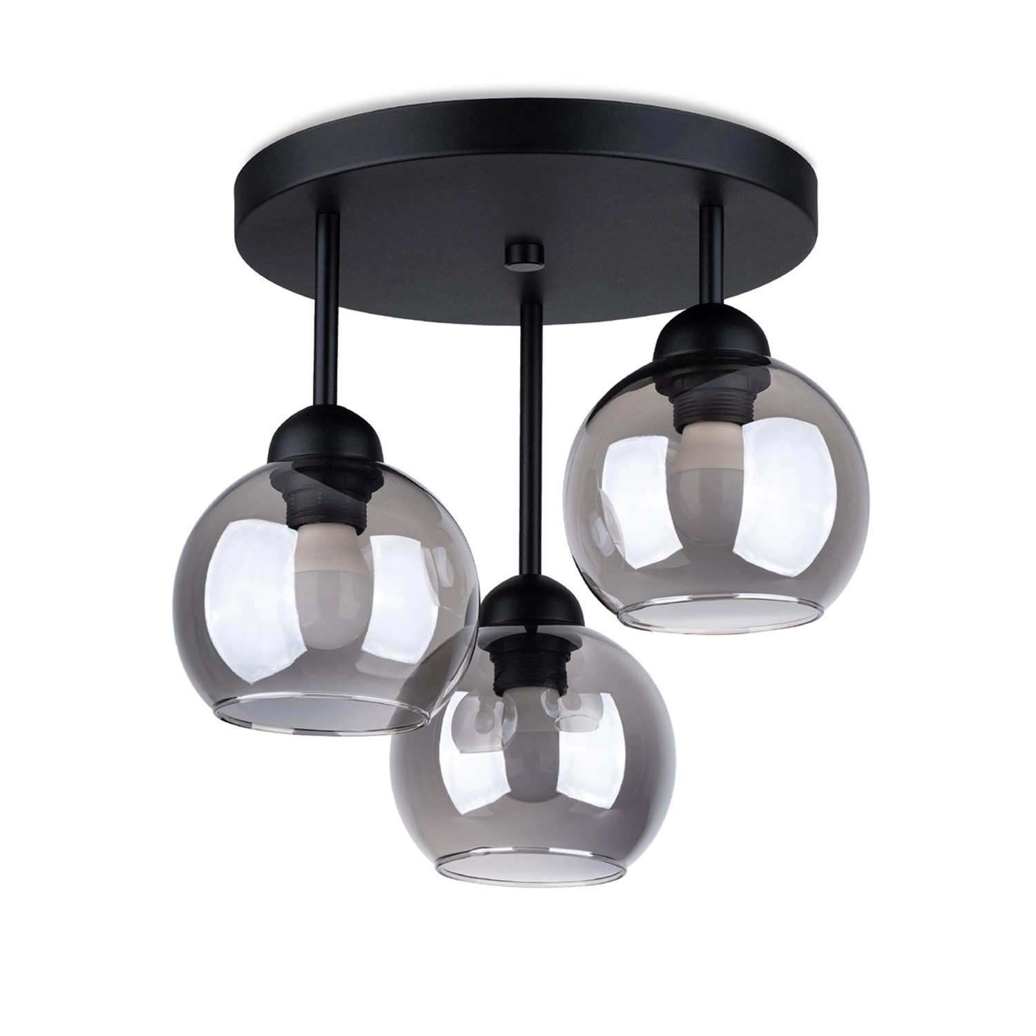 Sollux Lighting Kronleuchter ALino 3 Schwarz günstig online kaufen