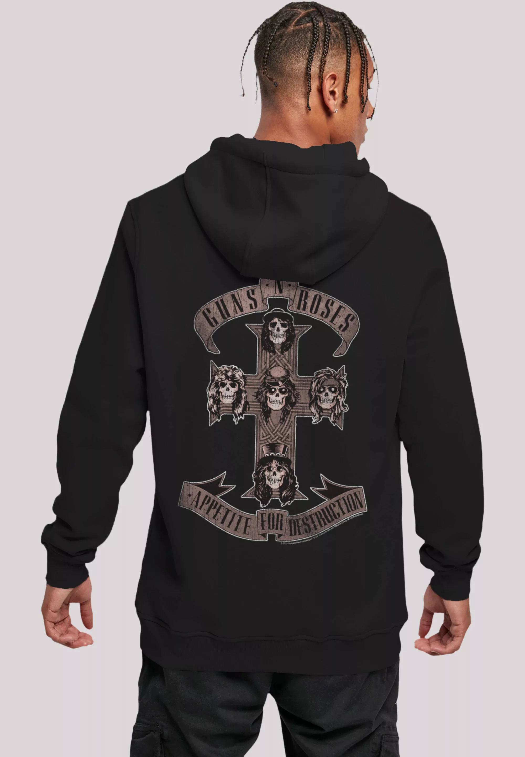 F4NT4STIC Kapuzenpullover "Guns n Roses Appetite for Destruction Sepia", Pr günstig online kaufen