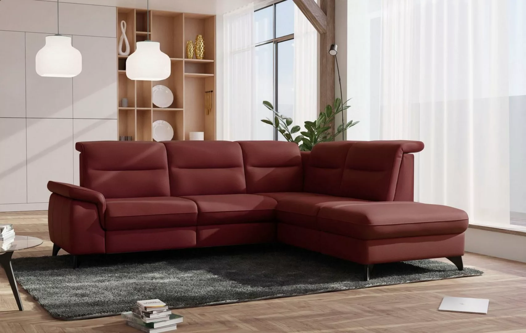 sit&more Ecksofa Astoria L-Form, wahlweise mit motorischer Relaxfunktion günstig online kaufen