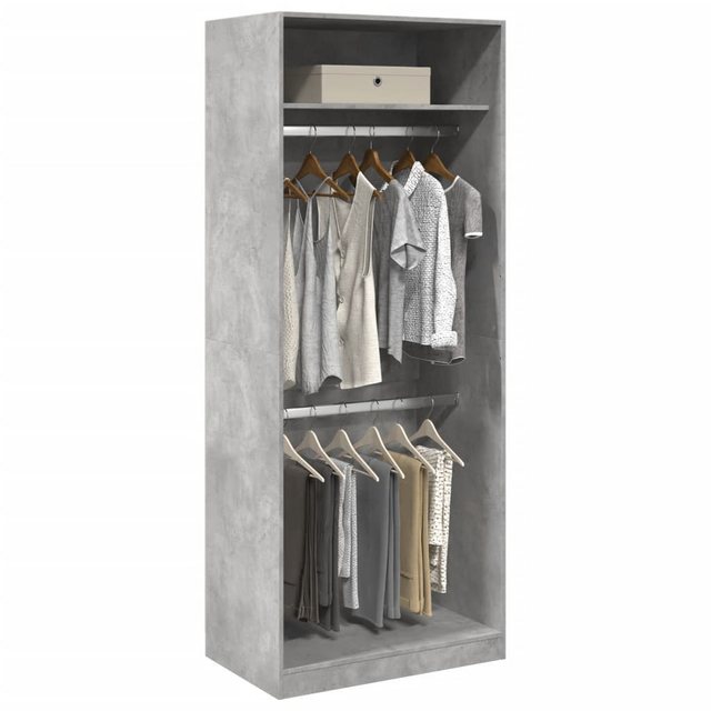 vidaXL Kleiderschrank Kleiderschrank Betongrau 80x50x200 cm Spanplatte günstig online kaufen