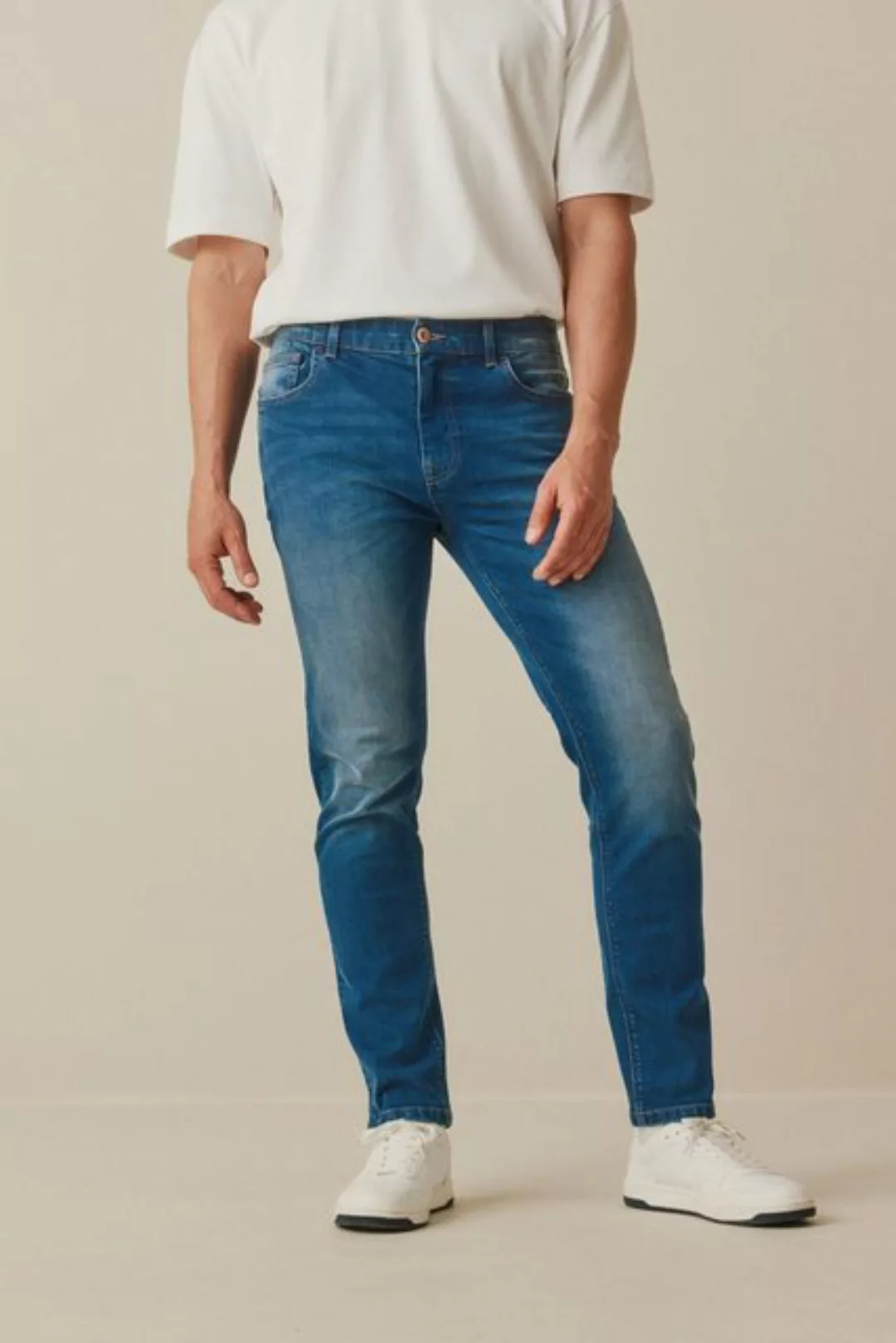 Next Slim-fit-Jeans Slim Fit Stretch-Jeans im Vintage-Look (1-tlg) günstig online kaufen