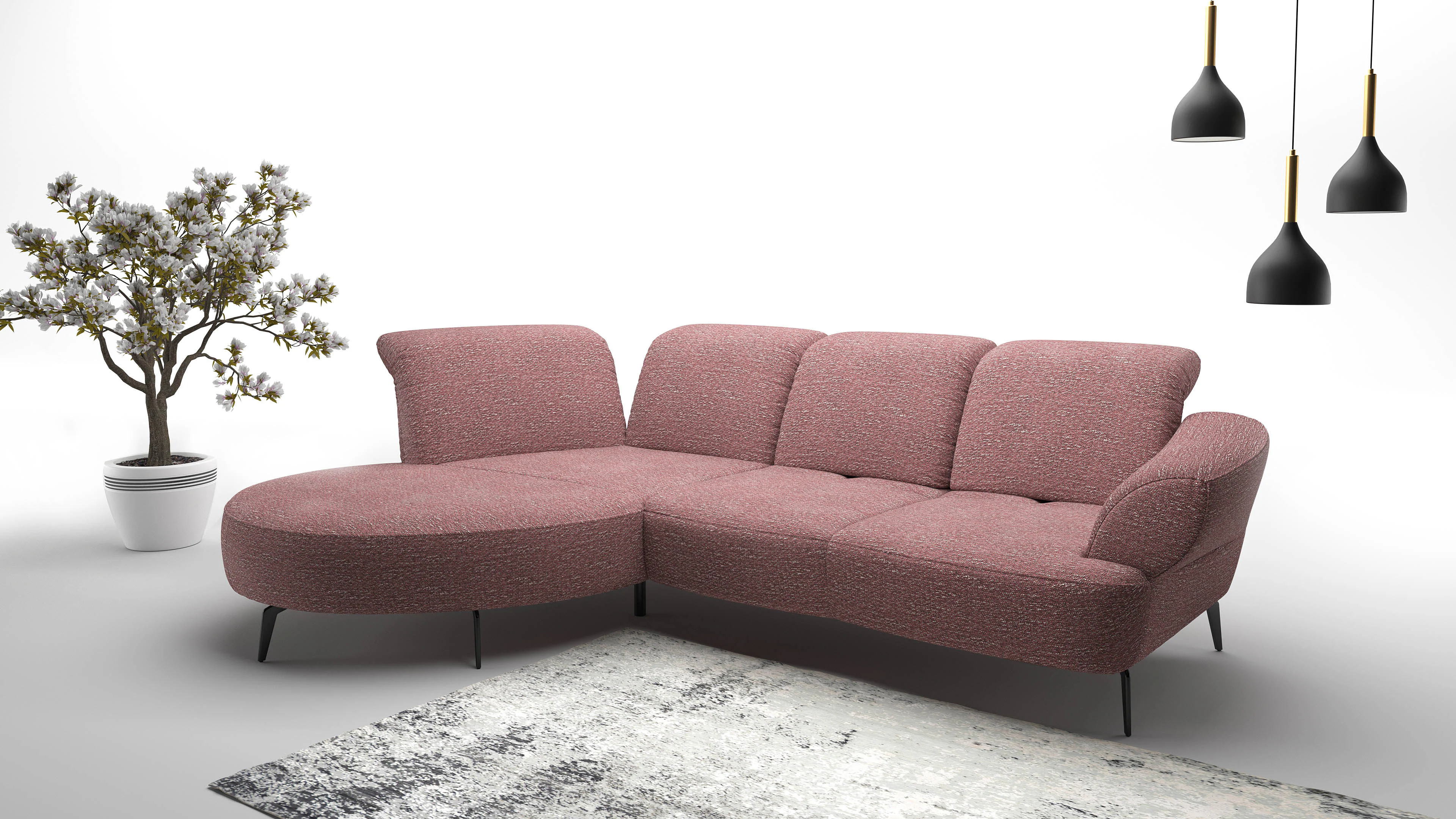 sit&more Ecksofa "Dance, L-Form, inkl. Sitztiefenverstellung", inkl. Click& günstig online kaufen