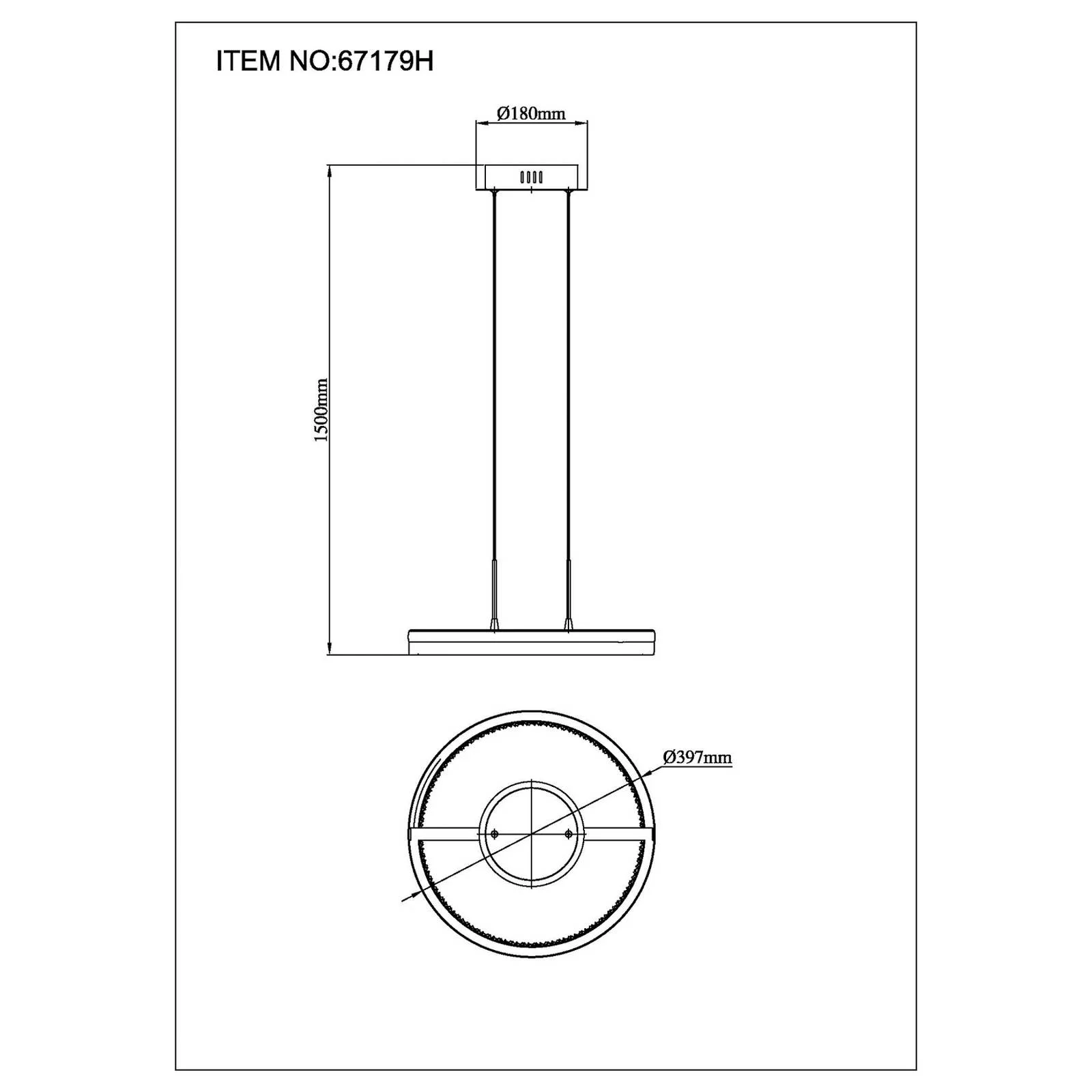 LED-Hängelampe Della, Ø 40 cm, dunkelgrau, Metall günstig online kaufen