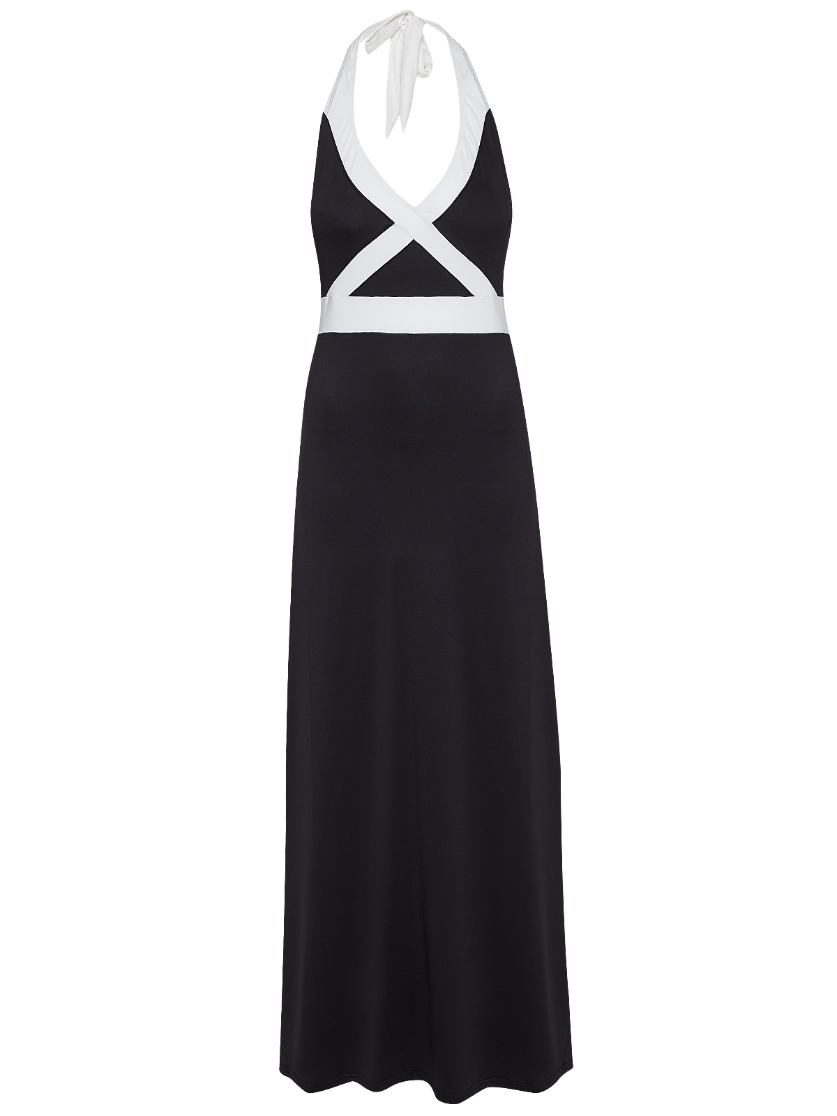 Pussy Deluxe Criss Cross Damen Strandkleid schwarz/weiß günstig online kaufen