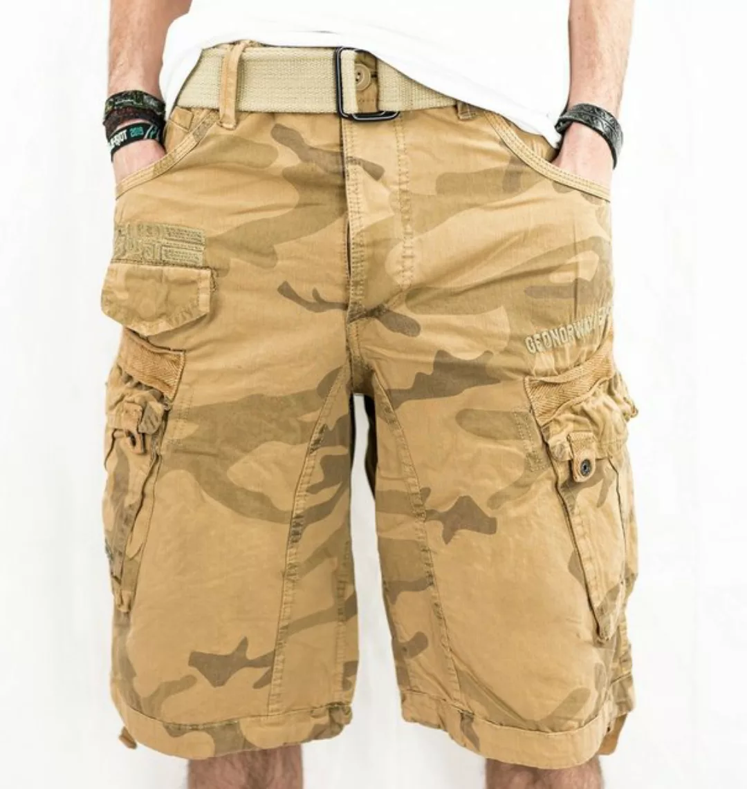 Geographical Norway Cargoshorts Herren kurze Hose Brpanoramique Camo (1-tlg günstig online kaufen