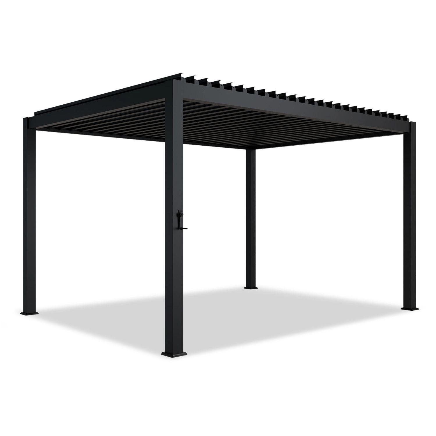 Juskys Pergola Lamellendach Tahiti 3 x 4 m Anthrazit günstig online kaufen