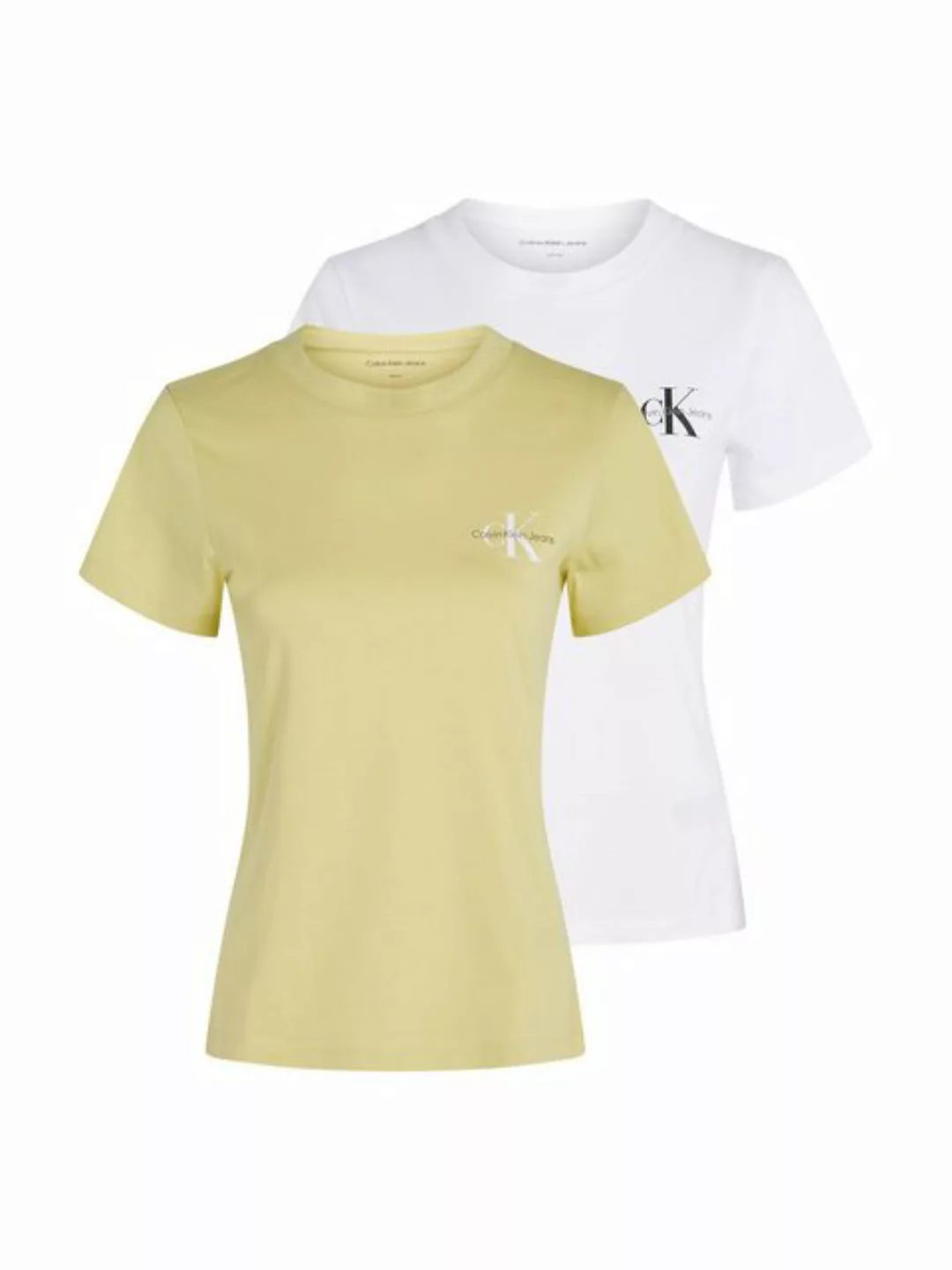 Calvin Klein Jeans T-Shirt 2-PACK MONOLOGO SLIM TEE (Packung, 2er-Pack) günstig online kaufen