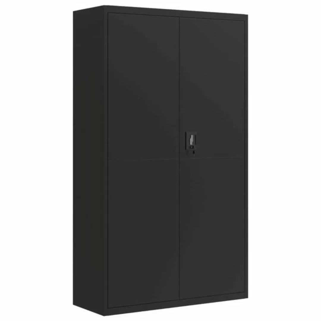 furnicato Aktenschrank Schwarz 105x40x180 cm Stahl (1-St) günstig online kaufen