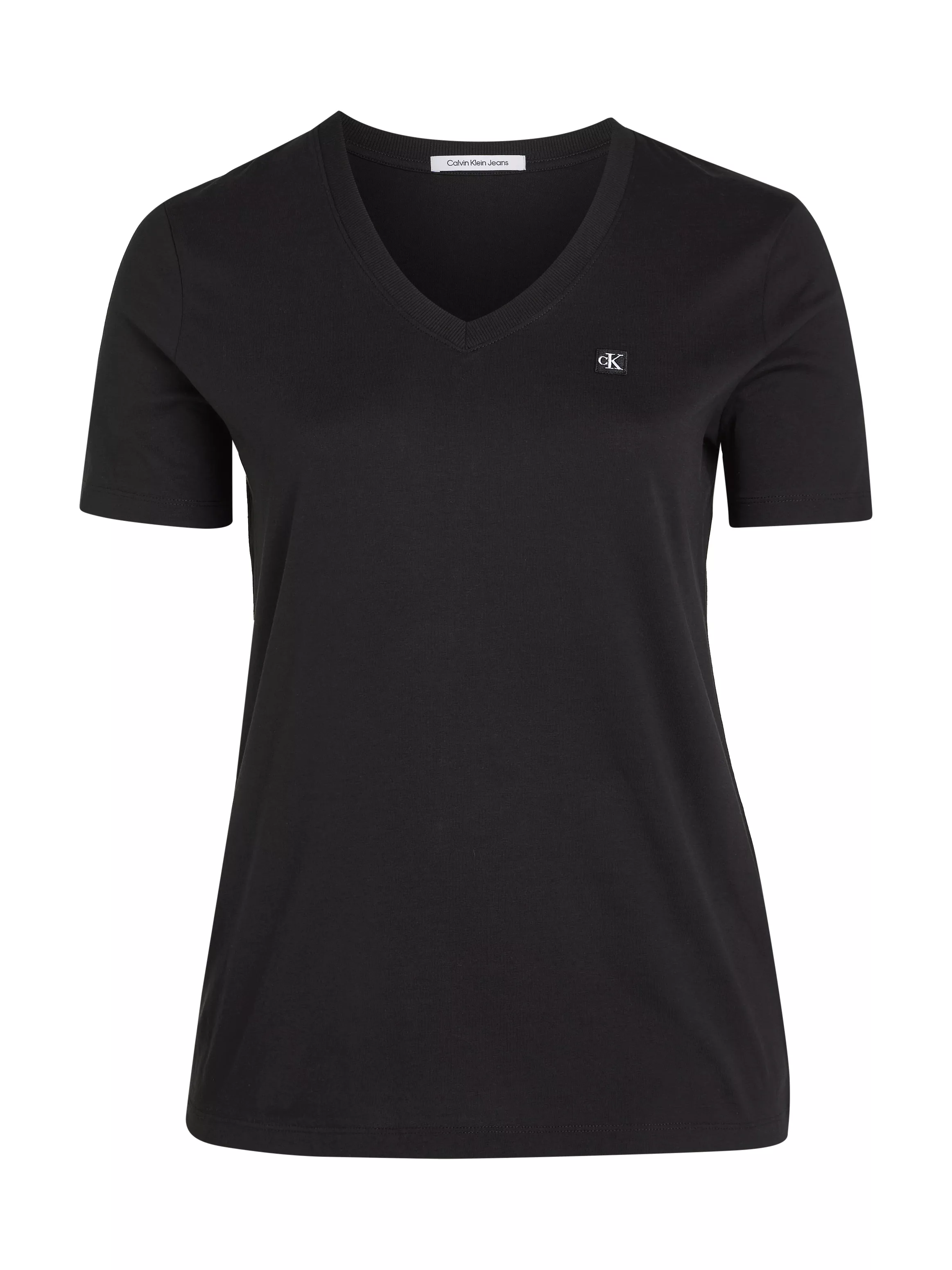 Calvin Klein Jeans Plus T-Shirt "PLUS CK EMBRO BADGE V-NECK TEE" günstig online kaufen