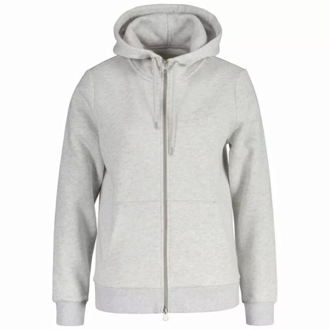 Gant Sweater Damen Sweatjacke - REGULAR TONAL SHIELD ZIP günstig online kaufen