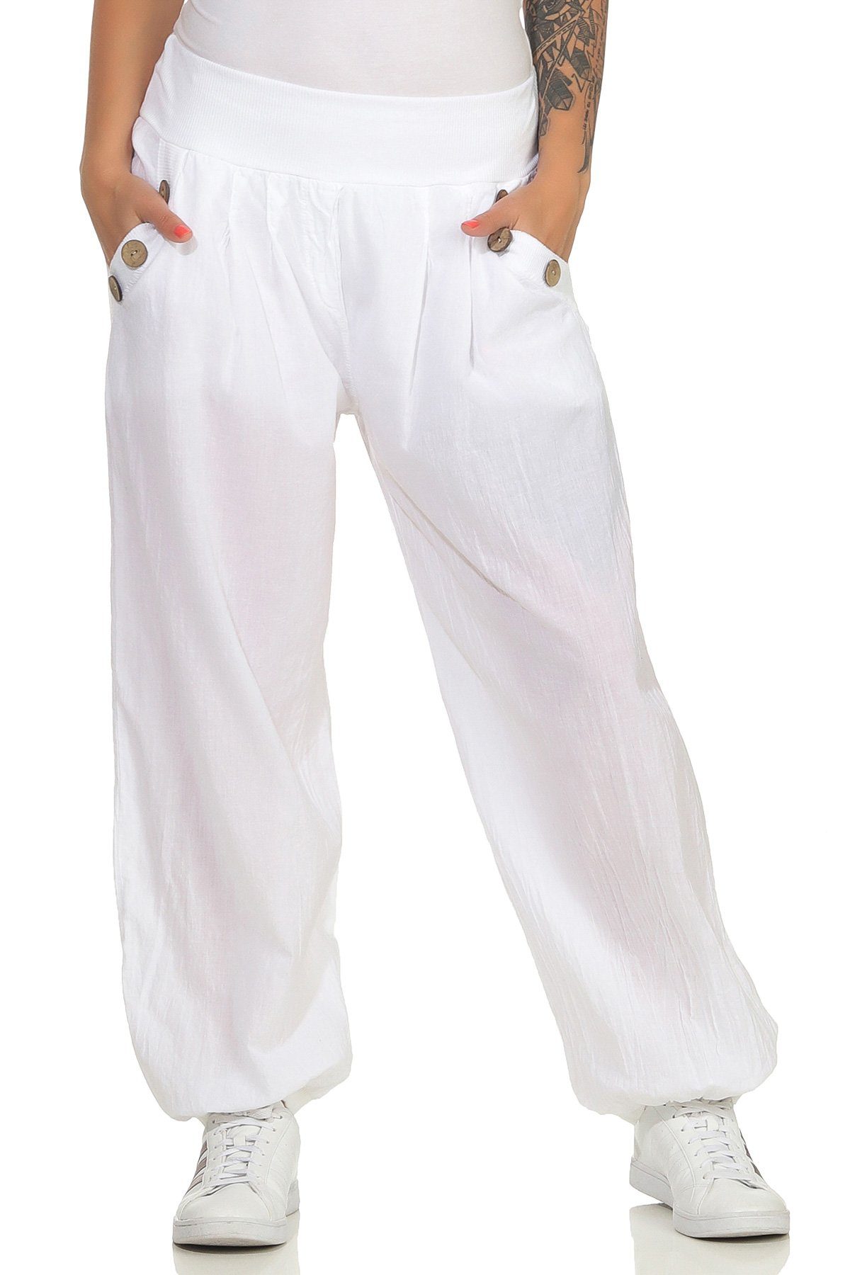 CLEO STYLE Pumphose Damen Sommerhose 401 günstig online kaufen