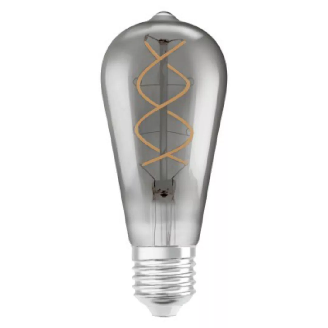 OSRAM LED VINTAGE 1906 LEDISON 15 FS Warmweiß Filament Smoked E27 Glühlampe günstig online kaufen