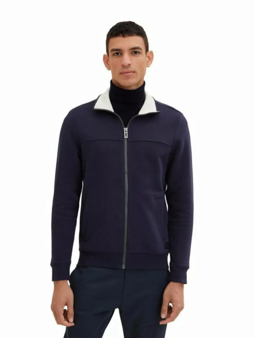 TOM TAILOR Sweatshirt Sweatjacke mit Ziernaht günstig online kaufen