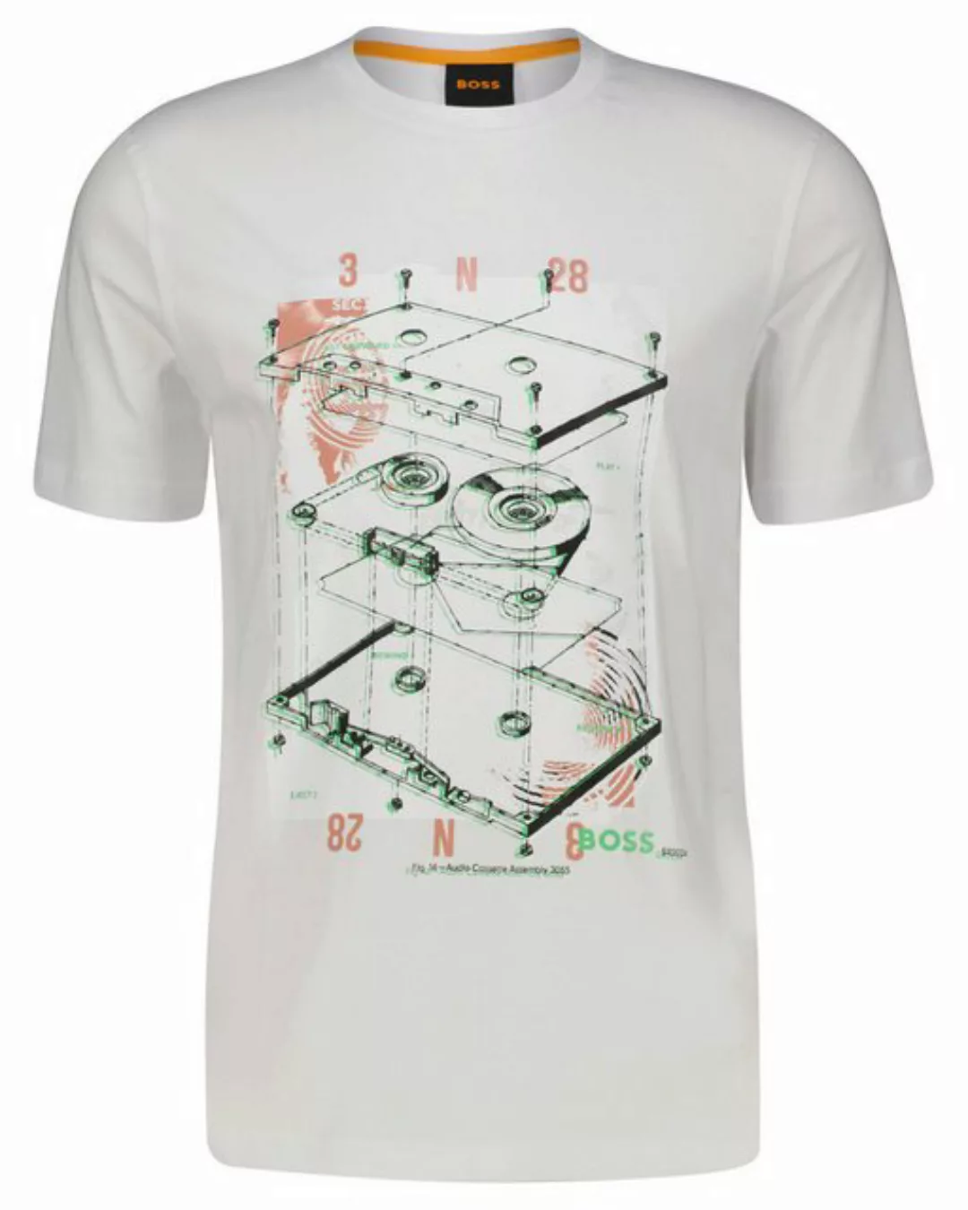 BOSS T-Shirt Herren T-Shirt TE_CASSETTE Regular Fit (1-tlg) günstig online kaufen