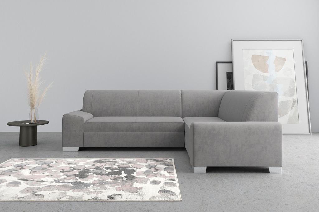 DOMO collection Ecksofa "Anzio in kubischer Formensprache, flache Armlehnen günstig online kaufen