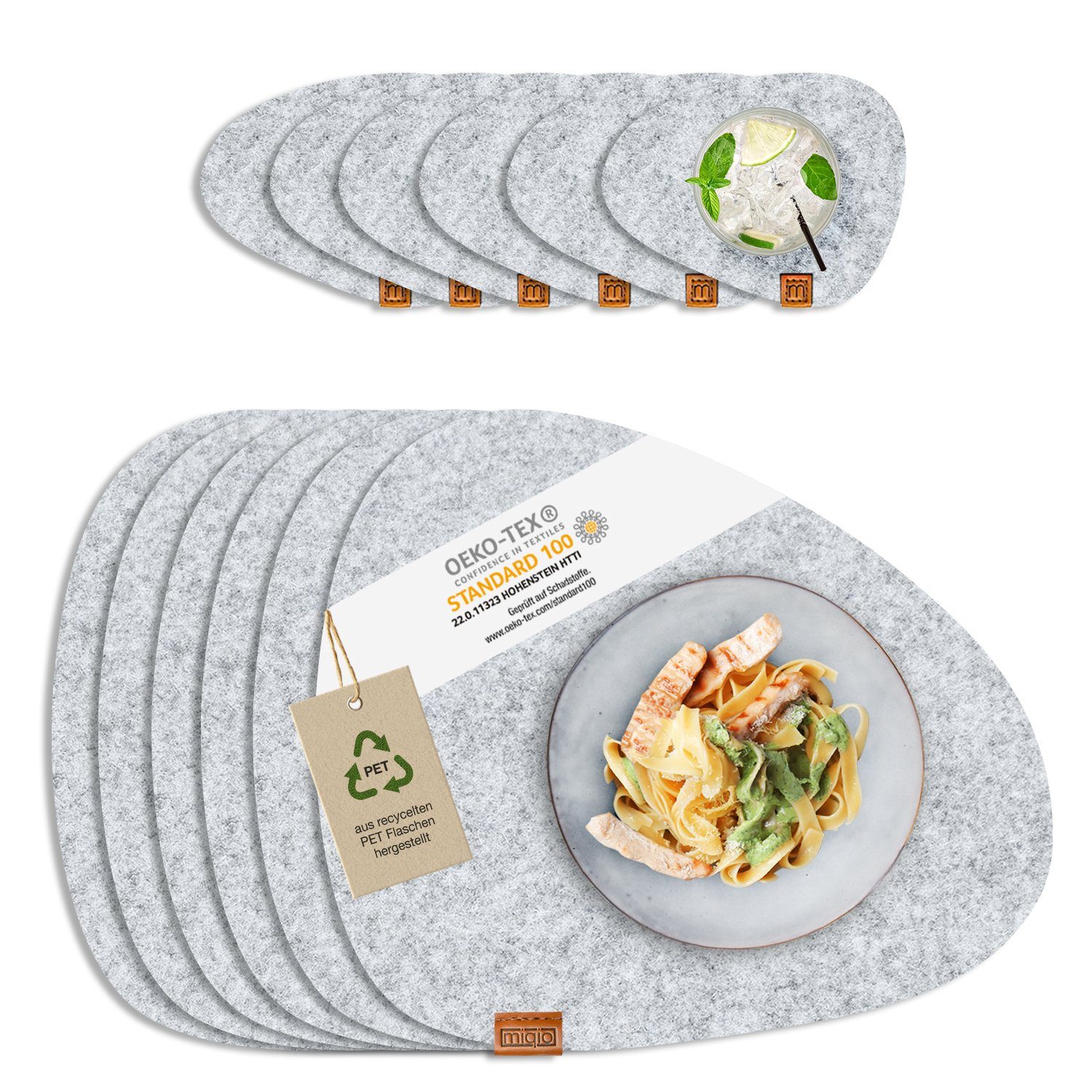 Miqio Platzset 12 er Set Tischsets günstig online kaufen