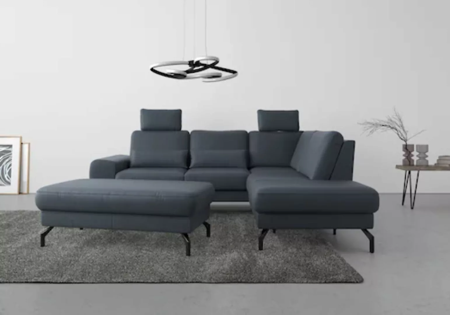 sit&more Ecksofa »Cinturo L-Form«, inklusive Sitztiefenverstellung und Fede günstig online kaufen