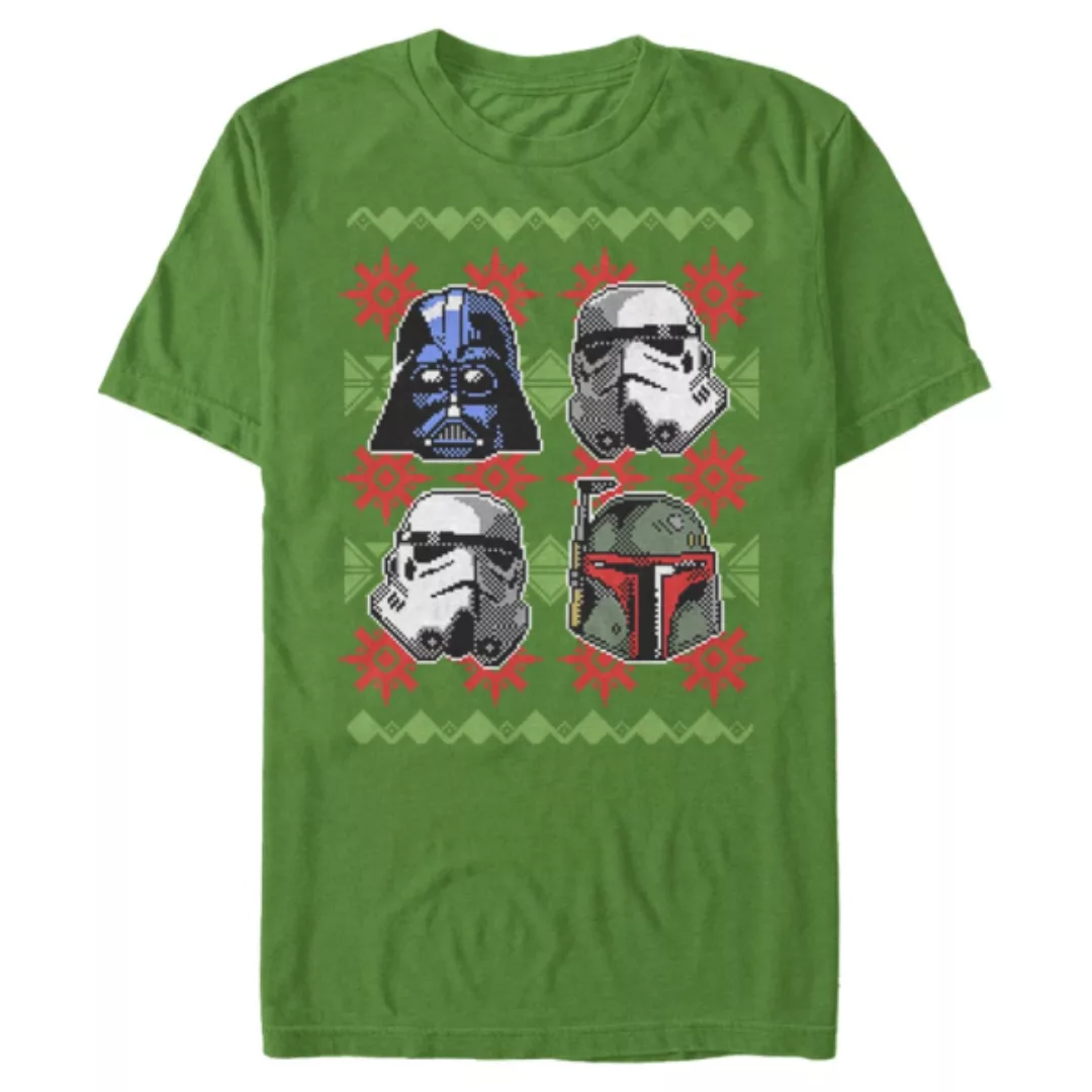 Star Wars - Gruppe Holiday Faces - Weihnachten - Männer T-Shirt günstig online kaufen