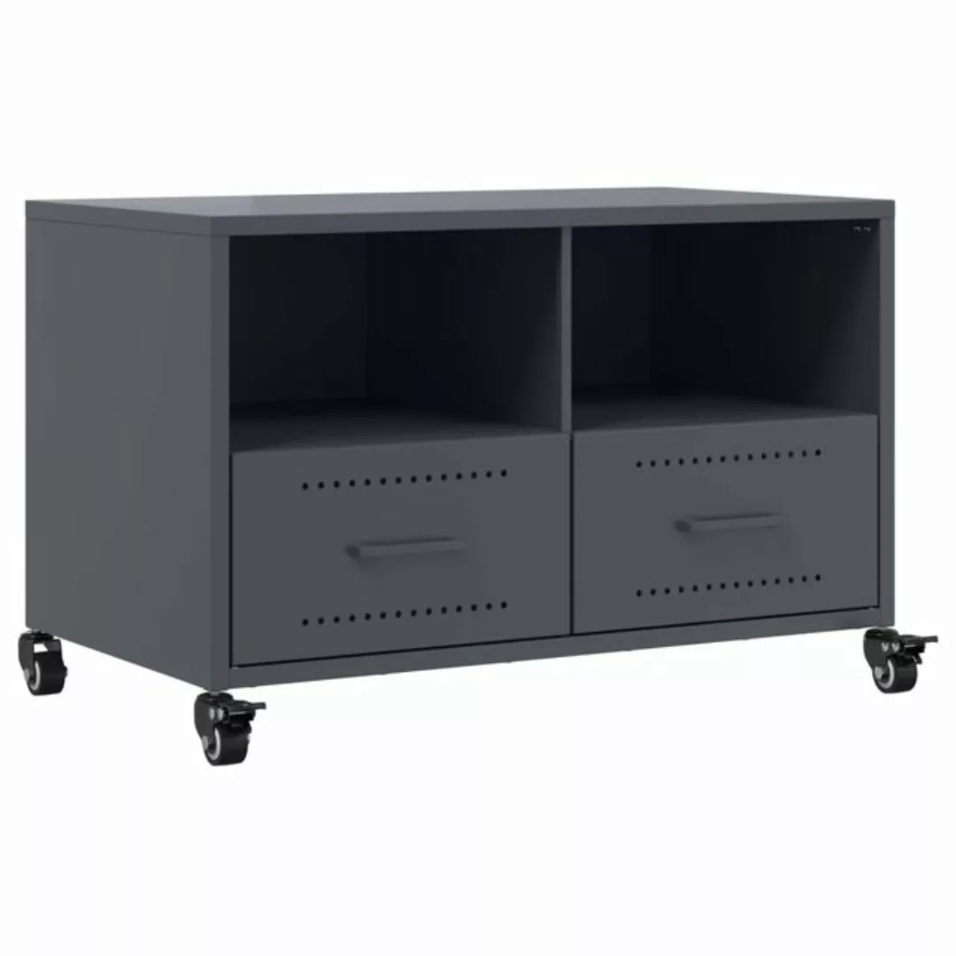 vidaXL TV-Schrank TV-Schrank Anthrazit 68x39x43,5 cm Kaltgewalzter Stahl (1 günstig online kaufen