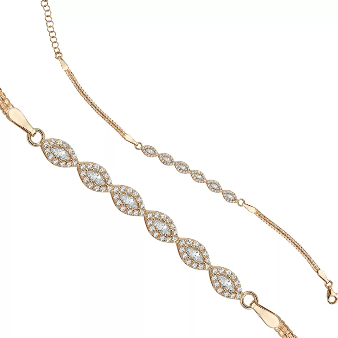 dKeniz Armband "925/- Sterling Silber rosévergoldet Pure Elegance" günstig online kaufen