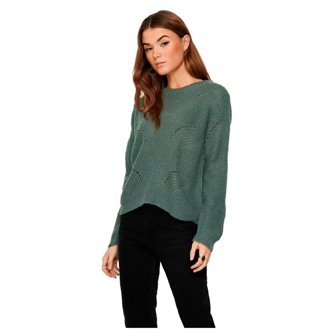 Jdy New Daisy Structure Pullover L Balsam Green günstig online kaufen