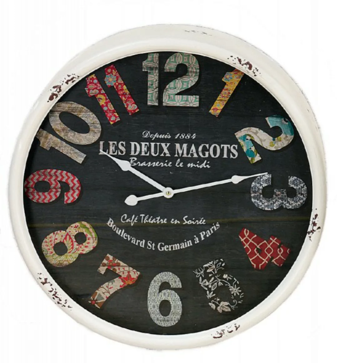 Wanduhr "Les deux Magots" günstig online kaufen